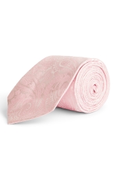 Moss 1851  Pink Paisley Tie