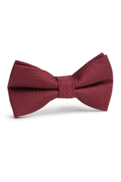 Burgundy Textured Bow Tie