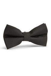 Black Textured Bow Tie