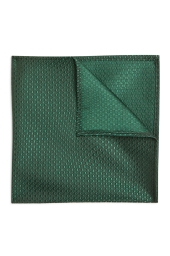 Dark Green Textured Pocket Square