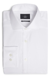 Tailored Fit White Single Cuff Shirt