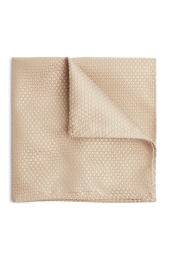 Champagne Textured Pocket Square