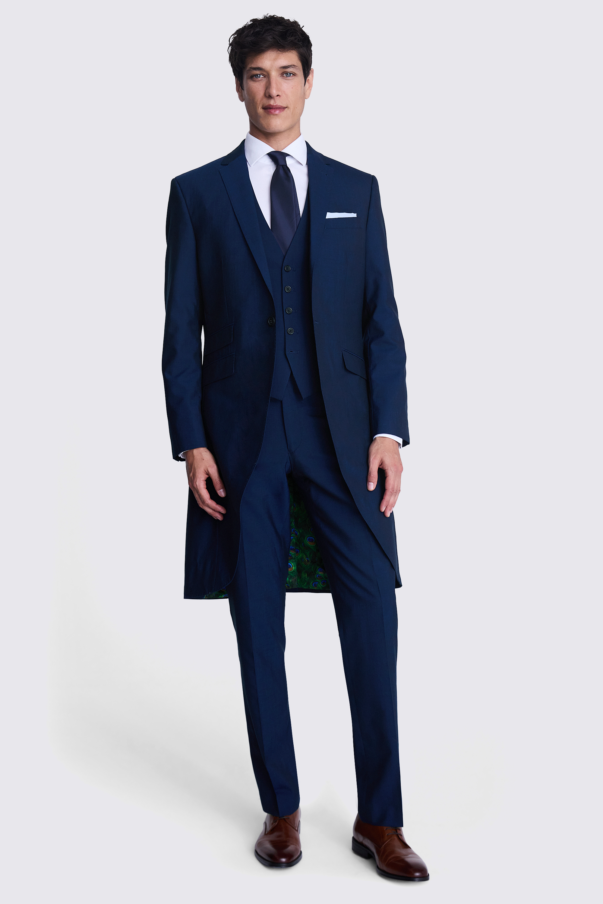 blue morning suit