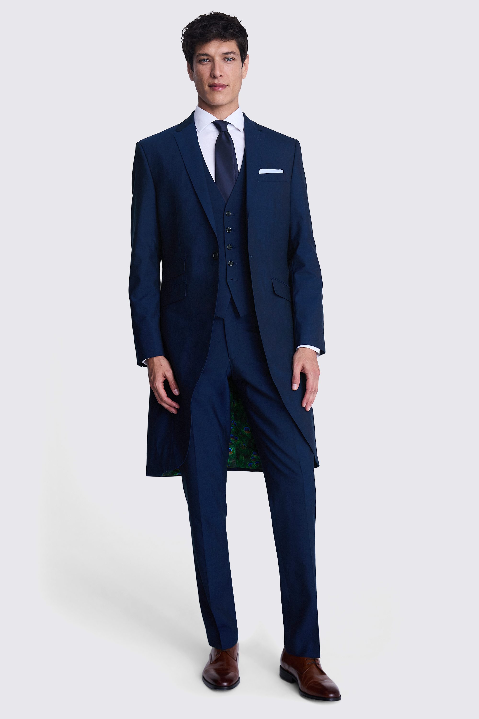 navy morning suit