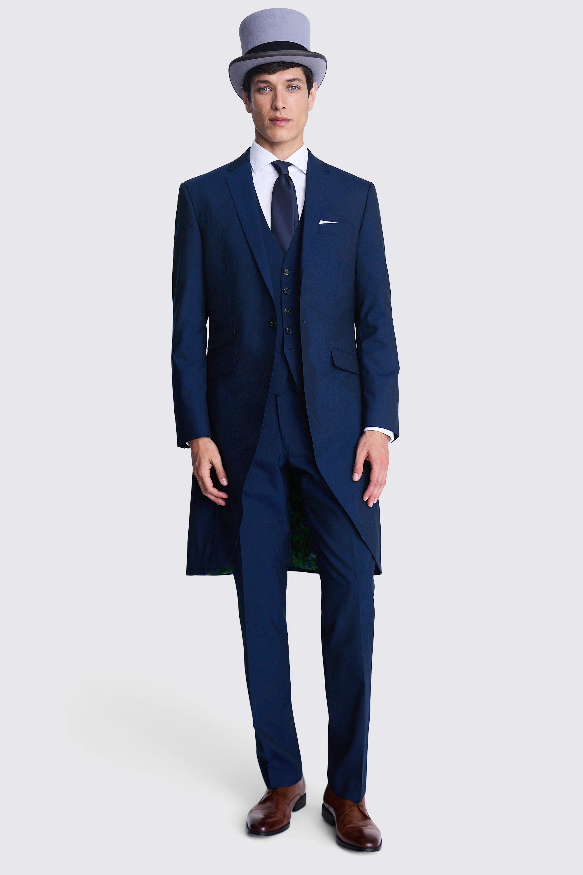 blue morning suit