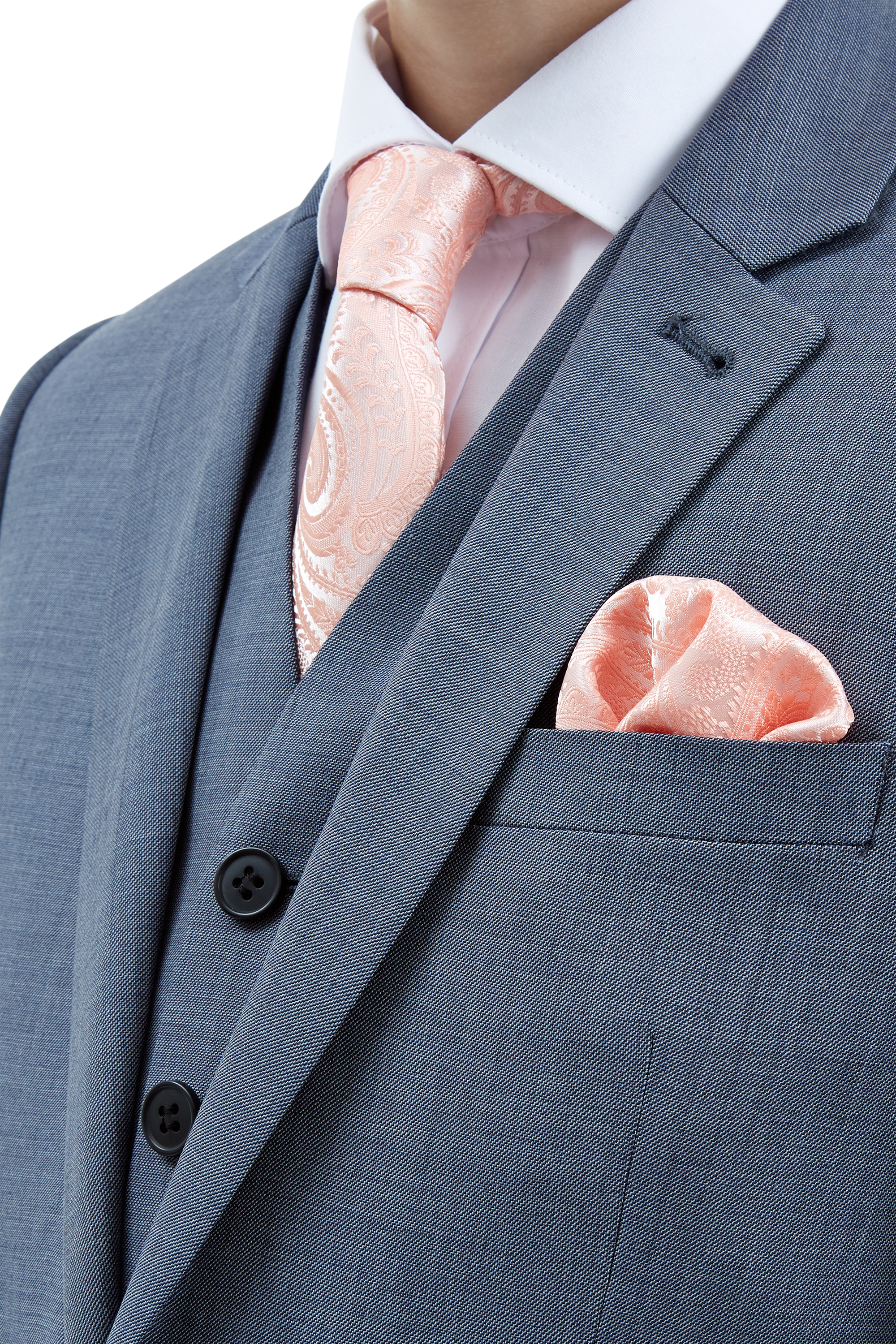 Grey suit hot sale peach tie