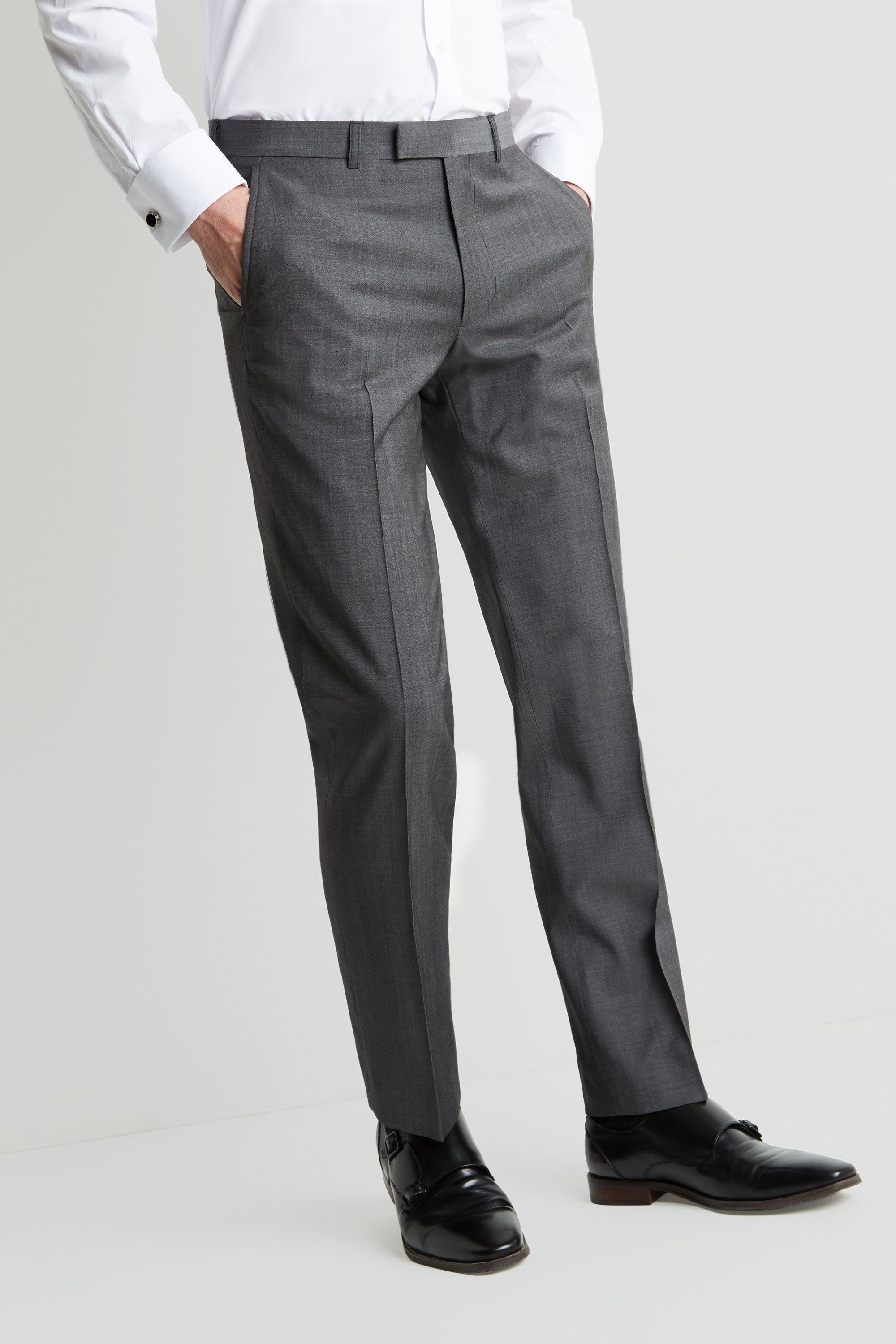 Moss 1851 Grey Lounge Hire Suit | Moss Hire