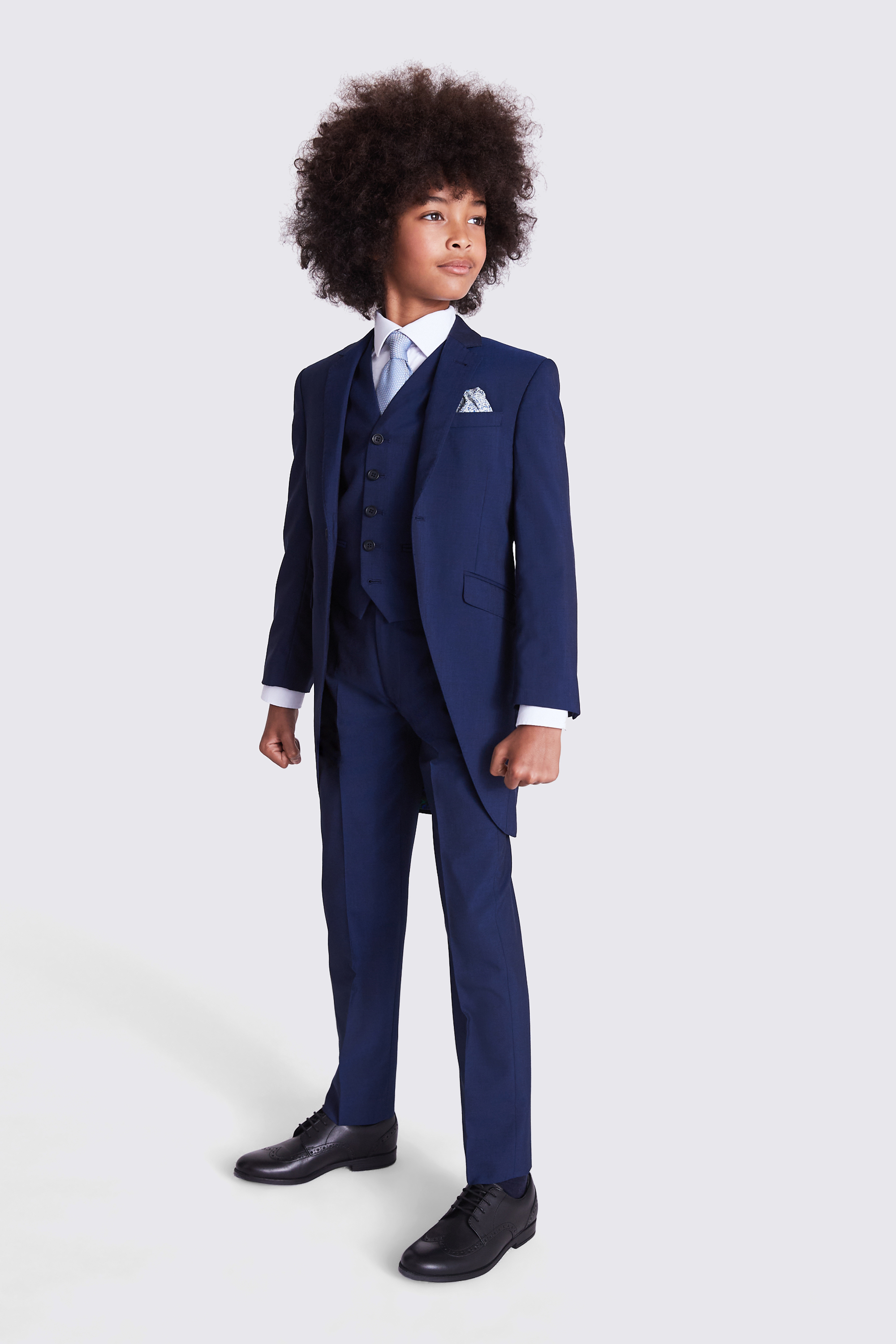 Ted Baker Boys Blue Morningwear Tails Moss Hire