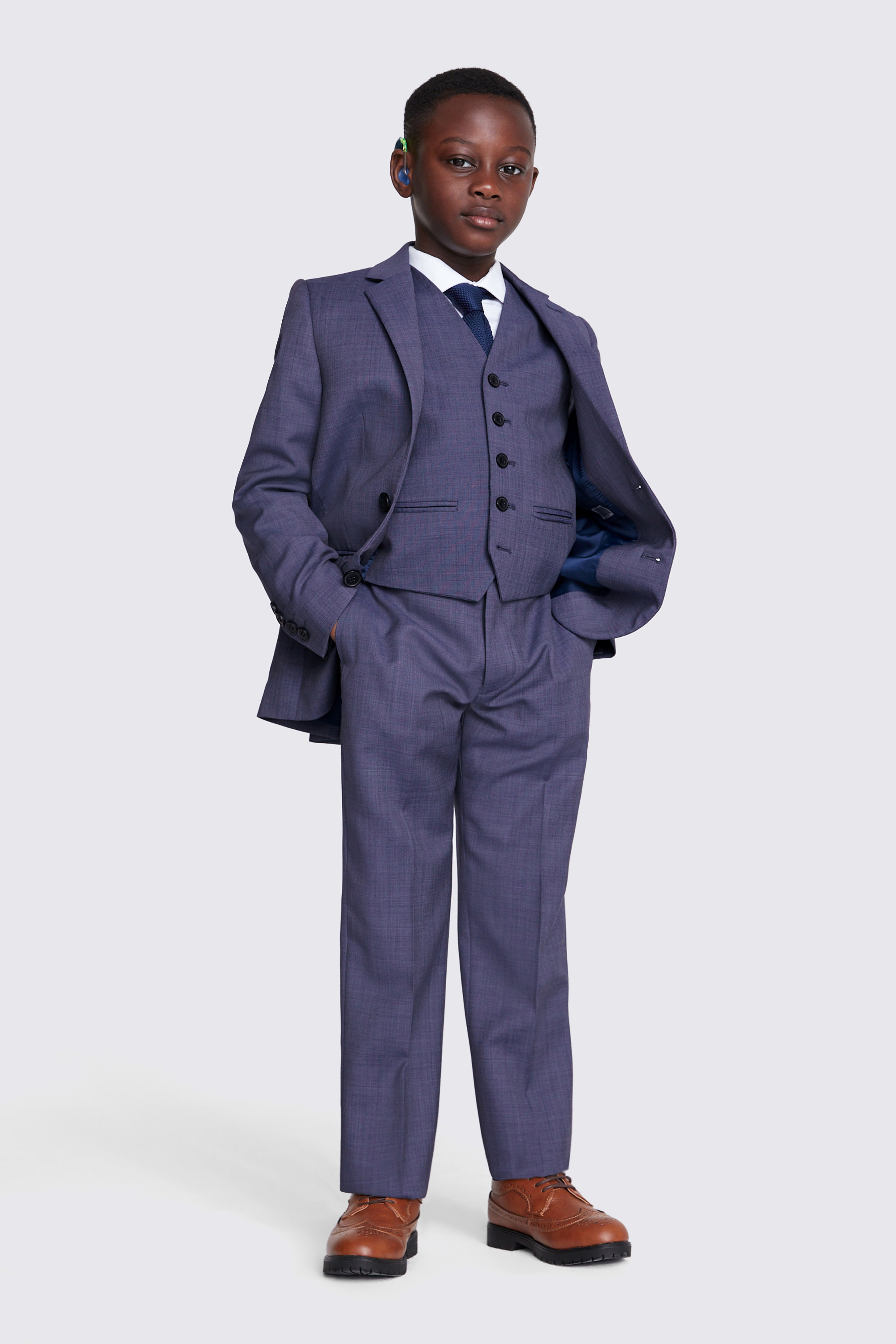 Boys Light Blue Suit | Moss Hire