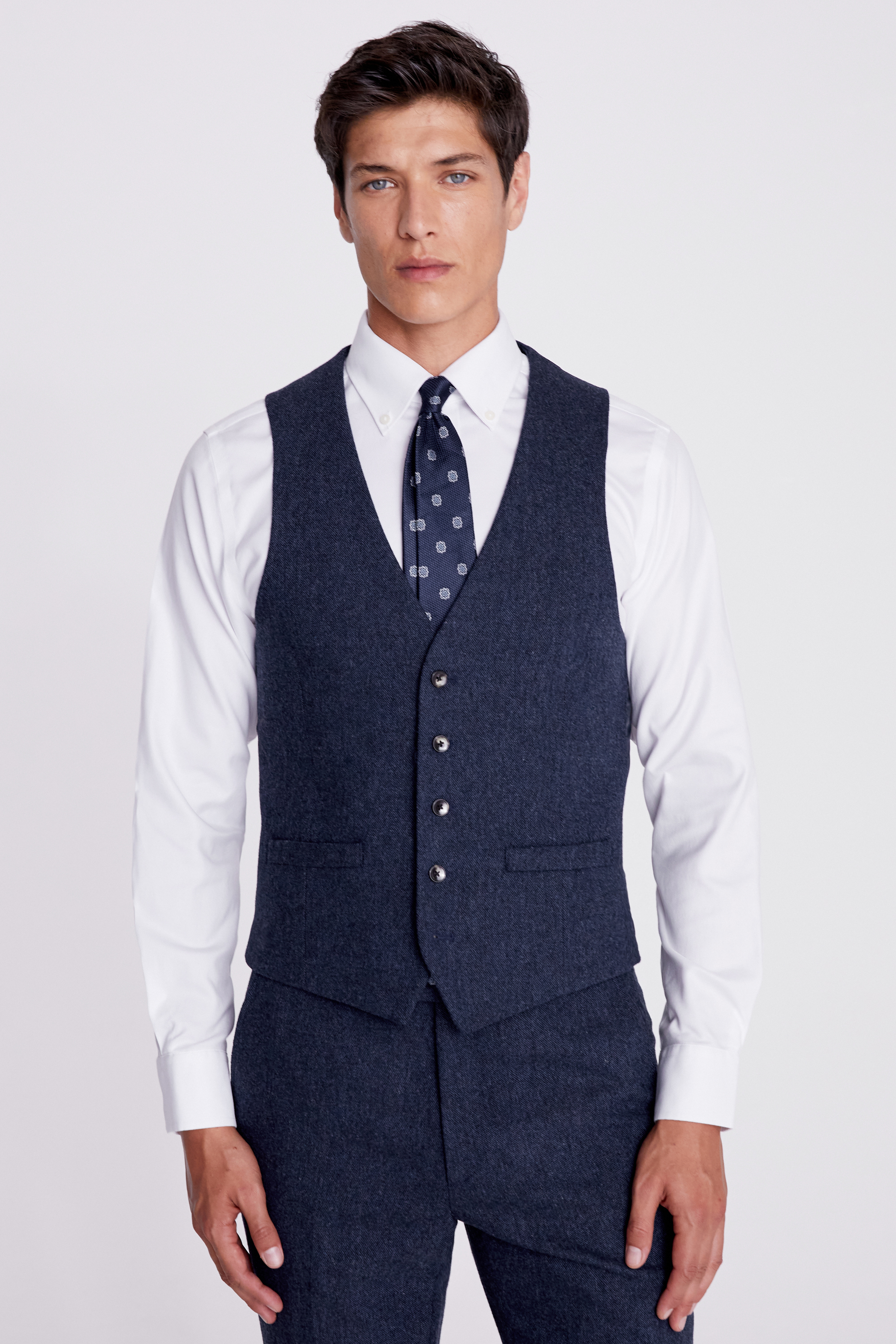 Moss London Blue Donegal Suit | Moss Hire